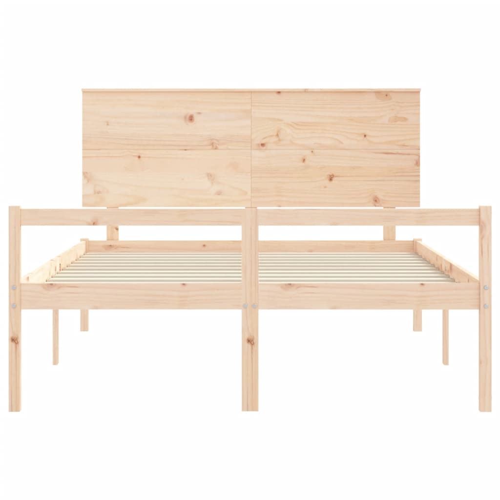 Senior Bed without Mattress 150x200 cm Solid Wood
