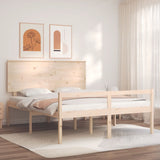 Senior Bed without Mattress 150x200 cm Solid Wood