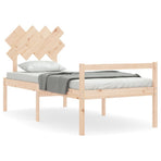 Senior Bed without Mattress 90x190 cm Solid Wood