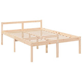 Senior Bed without Mattress 135x190 cm Solid Wood - Extra Image