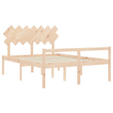 Senior Bed without Mattress 150x200 cm Solid Wood