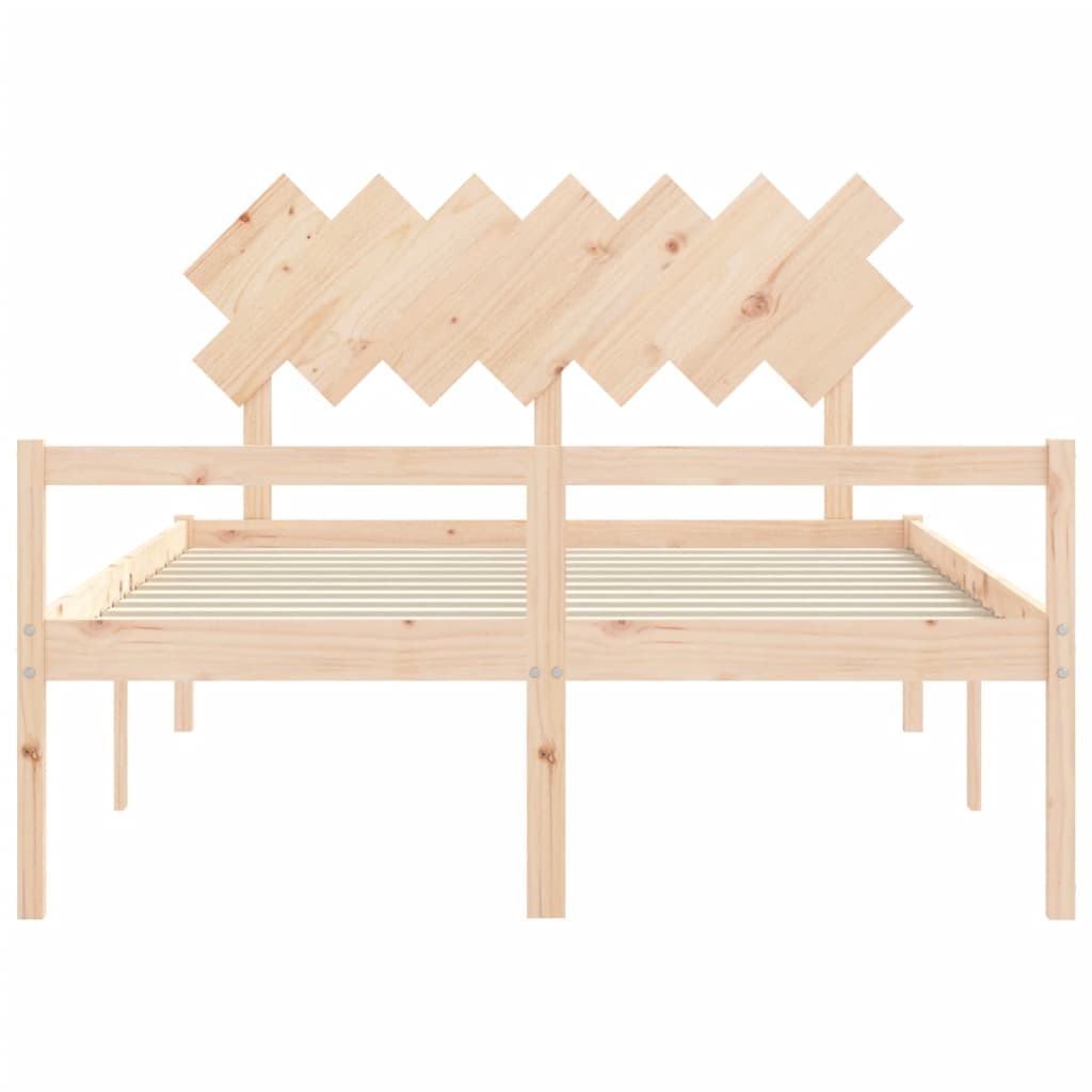 Senior Bed without Mattress 150x200 cm Solid Wood