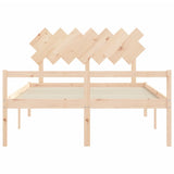 Senior Bed without Mattress 150x200 cm Solid Wood