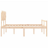 Senior Bed without Mattress 150x200 cm Solid Wood