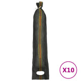 Sandbags 10 pcs Dark Green 103x25 cm HDPE - Front View