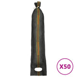 Sandbags 50 pcs Dark Green 103x25 cm HDPE - Front View