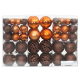 Christmas Baubles 100 pcs Brown 3 / 4 / 6 cm - Side View