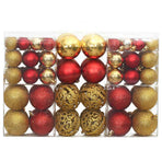 Christmas Baubles 100 pcs Gold and Wine Red 3 / 4 / 6 cm