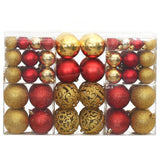 Christmas Baubles 100 pcs Gold and Wine Red 3 / 4 / 6 cm - Front View