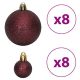 Christmas Baubles 100 pcs Champagne and Brown 3 / 4 / 6 cm
