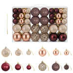 Christmas Baubles 100 pcs Champagne and Brown 3 / 4 / 6 cm
