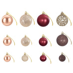 Christmas Baubles 100 pcs Champagne and Brown 3 / 4 / 6 cm