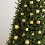111 Piece Christmas Bauble Set Gold Polystyrene