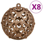 111 Piece Christmas Bauble Set Rose Gold Polystyrene