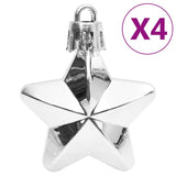 111 Piece Christmas Bauble Set White and Grey Polystyrene - Extra Image