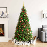 112 Piece Christmas Bauble Set Red / Green / Gold Polystyrene