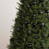 111 Piece Christmas Bauble Set Black Polystyrene - Side View