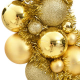 Christmas Wreath Gold 45 cm Polystyrene - Side View