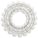 Christmas Wreath White 45 cm Polystyrene - Front View