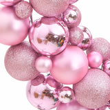 Christmas Wreath Pink 45 cm Polystyrene - Side View