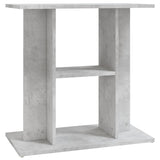 Aquarium Stand Concrete Grey 60x30x60 cm Engineered Wood - Front View