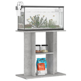 Aquarium Stand Concrete Grey 60x30x60 cm Engineered Wood