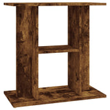 Aquarium Stand Smoked Oak 60x30x60 cm Engineered Wood - Front View