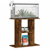 Aquarium Stand Smoked Oak 60x30x60 cm Engineered Wood - Side View