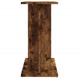 Aquarium Stand Smoked Oak 60x30x60 cm Engineered Wood - 45-Degree Angle