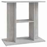 Aquarium Stand Grey Sonoma 60x30x60 cm Engineered Wood - Front View