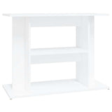 Aquarium Stand White 80x35x60 cm Engineered Wood