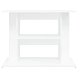 Aquarium Stand White 80x35x60 cm Engineered Wood - Top-Down View