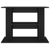 Aquarium Stand Black 80x35x60 cm Engineered Wood