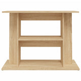 Aquarium Stand Sonoma Oak 80x35x60 cm Engineered Wood - Top-Down View