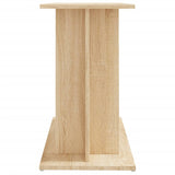 Aquarium Stand Sonoma Oak 80x35x60 cm Engineered Wood - 45-Degree Angle