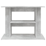 Aquarium Stand Concrete Grey 80x35x60 cm Engineered Wood