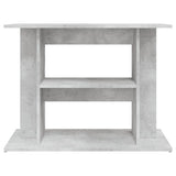 Aquarium Stand Concrete Grey 80x35x60 cm Engineered Wood - Top-Down View