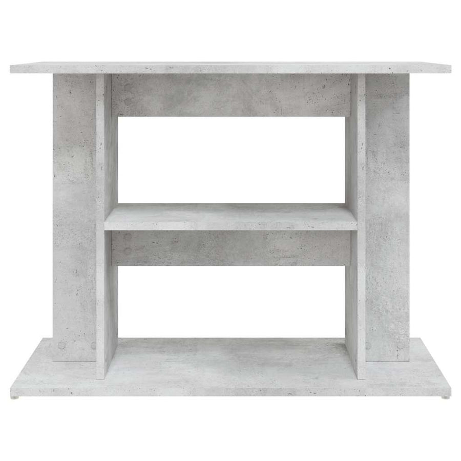 Aquarium Stand Concrete Grey 80x35x60 cm Engineered Wood
