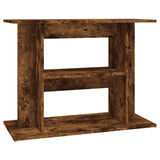 Aquarium Stand Smoked Oak 80x35x60 cm Engineered Wood - Front View