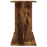 Aquarium Stand Smoked Oak 80x35x60 cm Engineered Wood