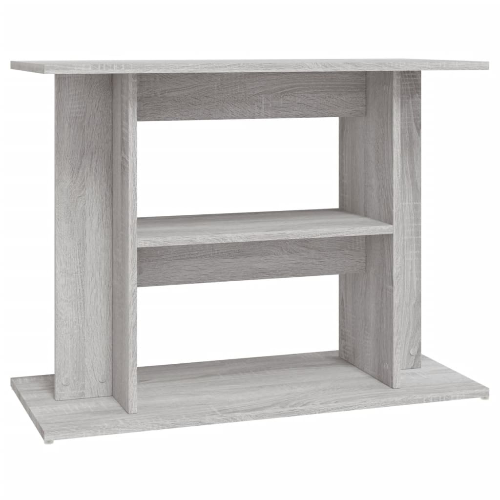 Aquarium Stand Grey Sonoma 80x35x60 cm Engineered Wood