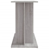 Aquarium Stand Grey Sonoma 80x35x60 cm Engineered Wood - 45-Degree Angle