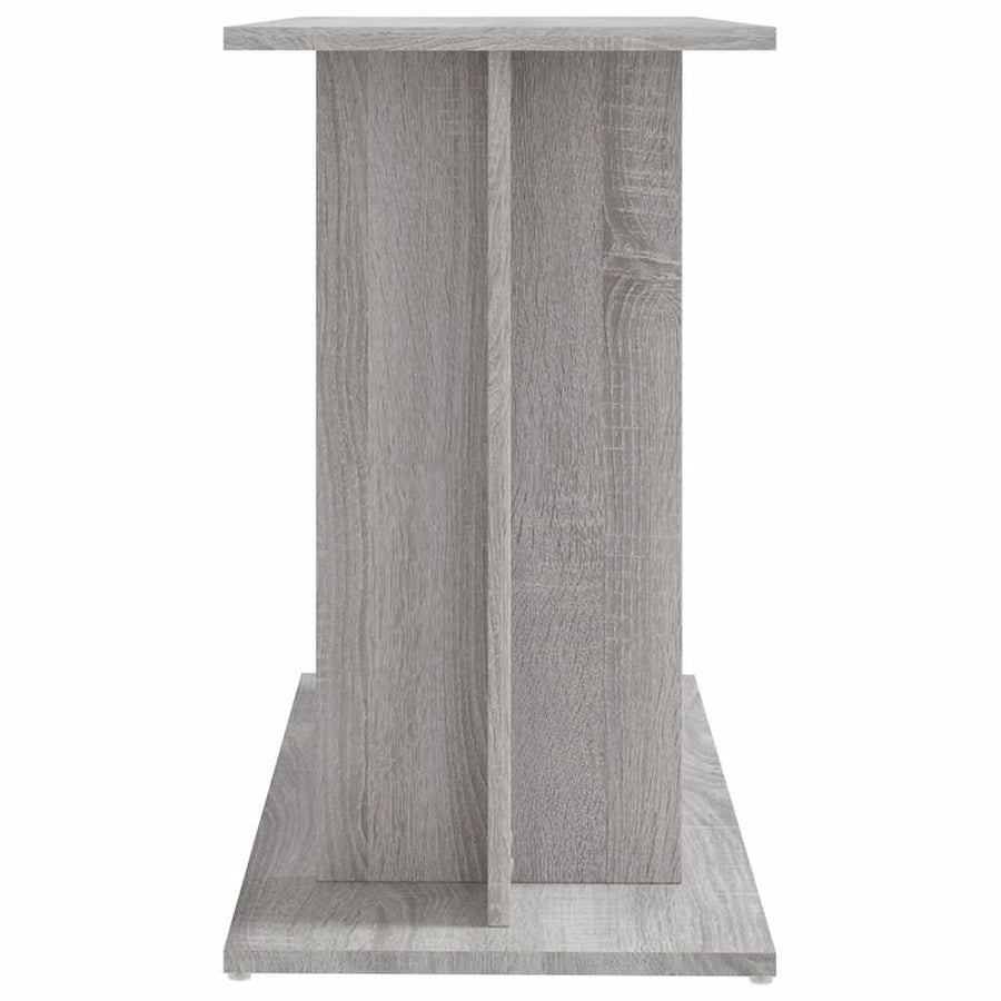 Aquarium Stand Grey Sonoma 80x35x60 cm Engineered Wood
