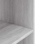 Aquarium Stand Grey Sonoma 80x35x60 cm Engineered Wood