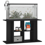 Aquarium Stand Black 100x40x60 cm Engineered Wood - Side View