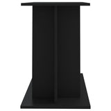 Aquarium Stand Black 100x40x60 cm Engineered Wood - 45-Degree Angle