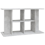 Aquarium Stand Concrete Grey 100x40x60 cm Engineered Wood - Front View