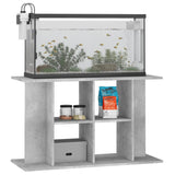 Aquarium Stand Concrete Grey 100x40x60 cm Engineered Wood - Side View
