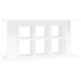 Aquarium Stand White 120x40x60 cm Engineered Wood - Front View