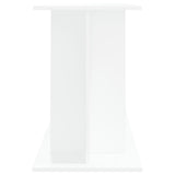 Aquarium Stand White 120x40x60 cm Engineered Wood - 45-Degree Angle